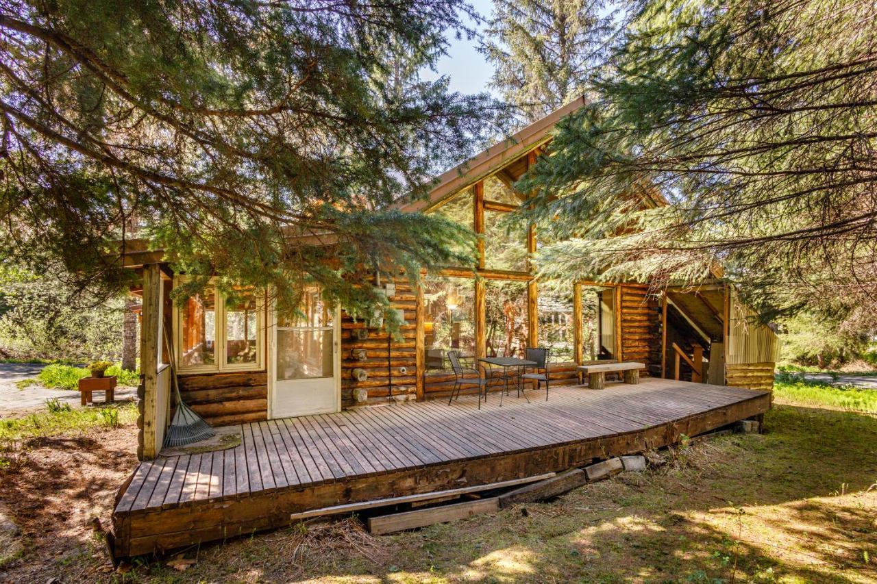 Alpine Meadows Log Cabin Girdwood Bagian luar foto